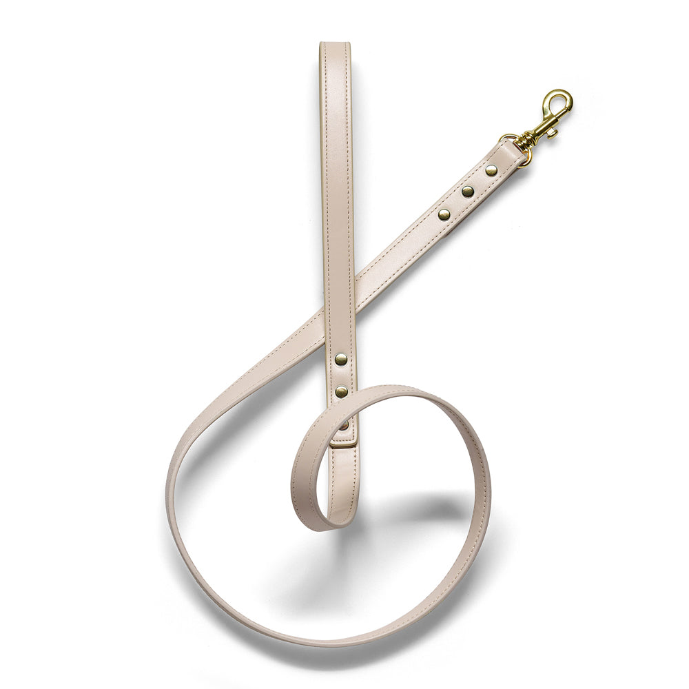Luxe Beige - Premium Pet Lead (Gold)