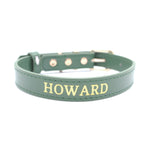 Green - Personalised Pet Collar (Gold)
