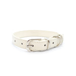 Beige - Personalised Pet Collar (Silver)