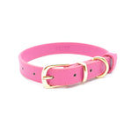 Pink - Personalised Pet Collar (Gold)