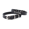 Black - Personalised Pet Collar (Silver)